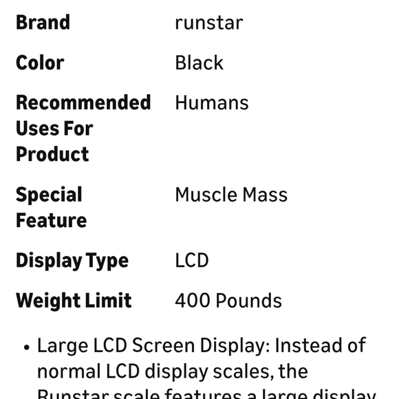 3/$30🏷 NWT RunStar Smart Body Fat Scale Bluetooth App 13 Metrics - Picture 10 of 12